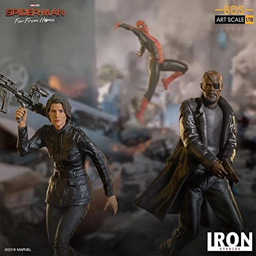 Nick Fury - Spider-Man Far From Home - BDS Art Scale 1/10 Polystone (B07YZ9MSJF)