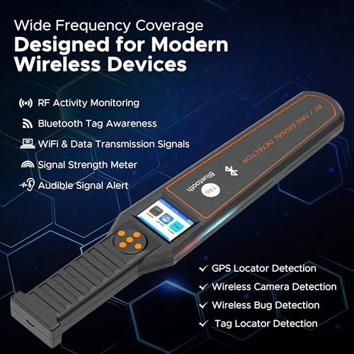 ProScan - Bluetooth GPS RF Detector 50MHz-6GHz Portable