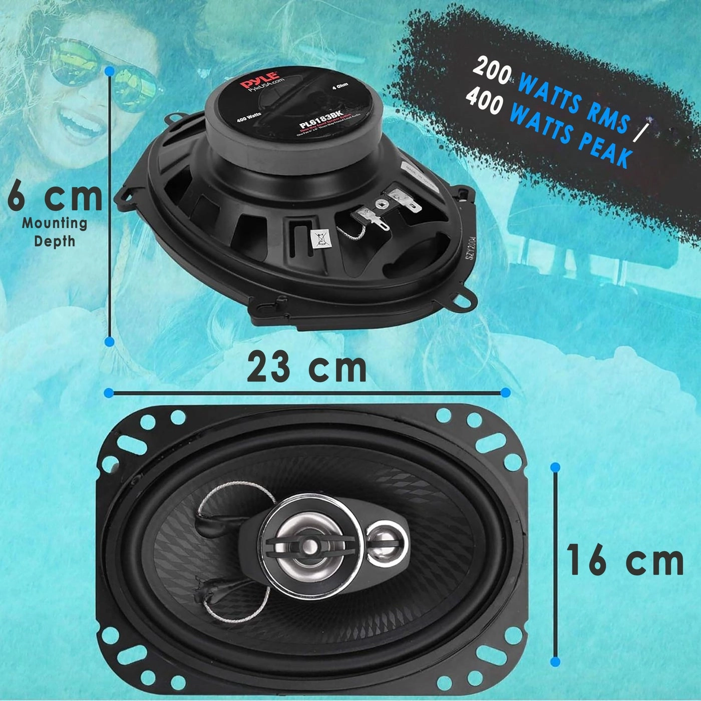 PL683BL - 6” x 8” 3-Way