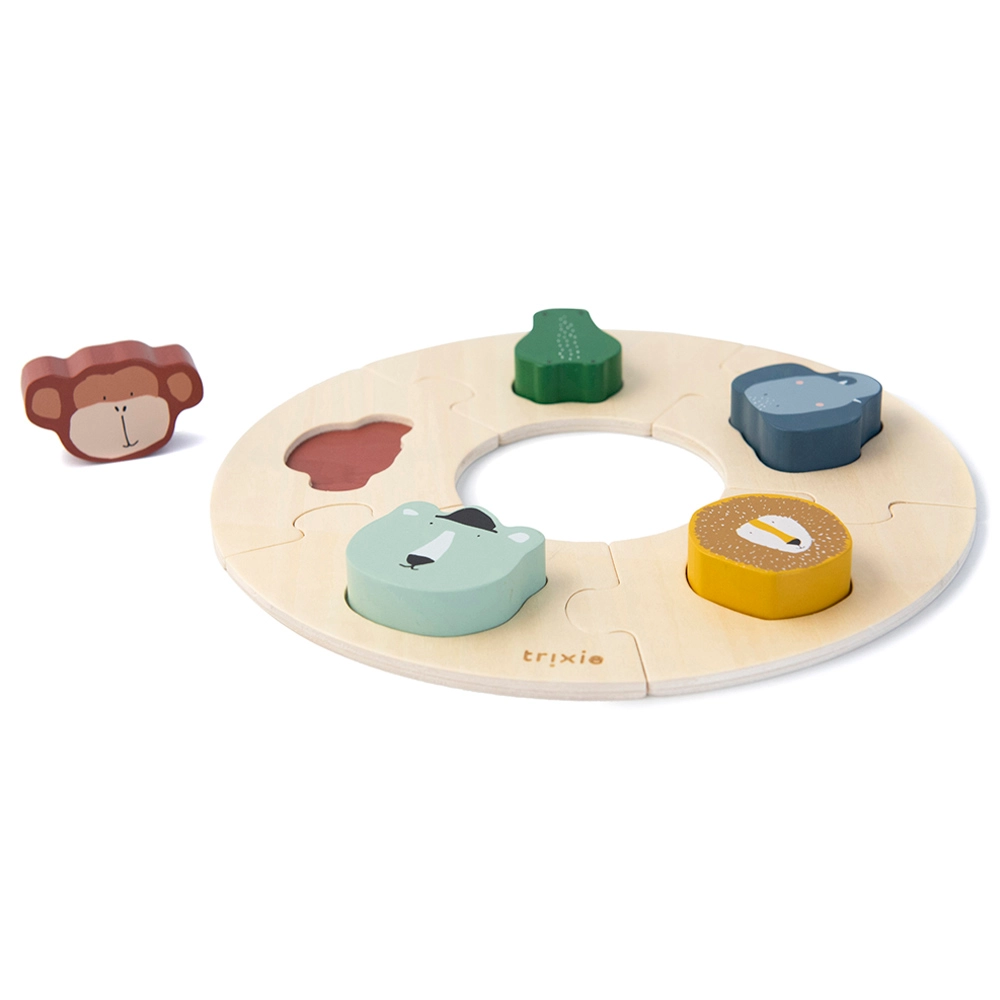 Wooden Round Puzzle - Suitable for 12 months and above