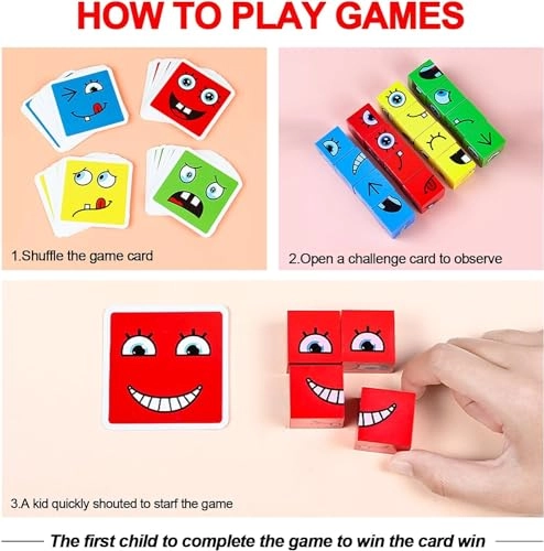 Expression Puzzle Building Blocks - 3 years and up 16 pieces