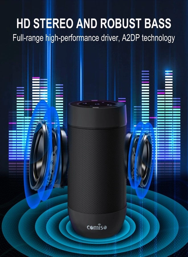 Portable Bluetooth Speaker - Waterproof Wireless 12H Playtime