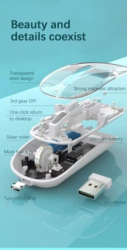 Silent Mini Wireless Mouse - Bluetooth