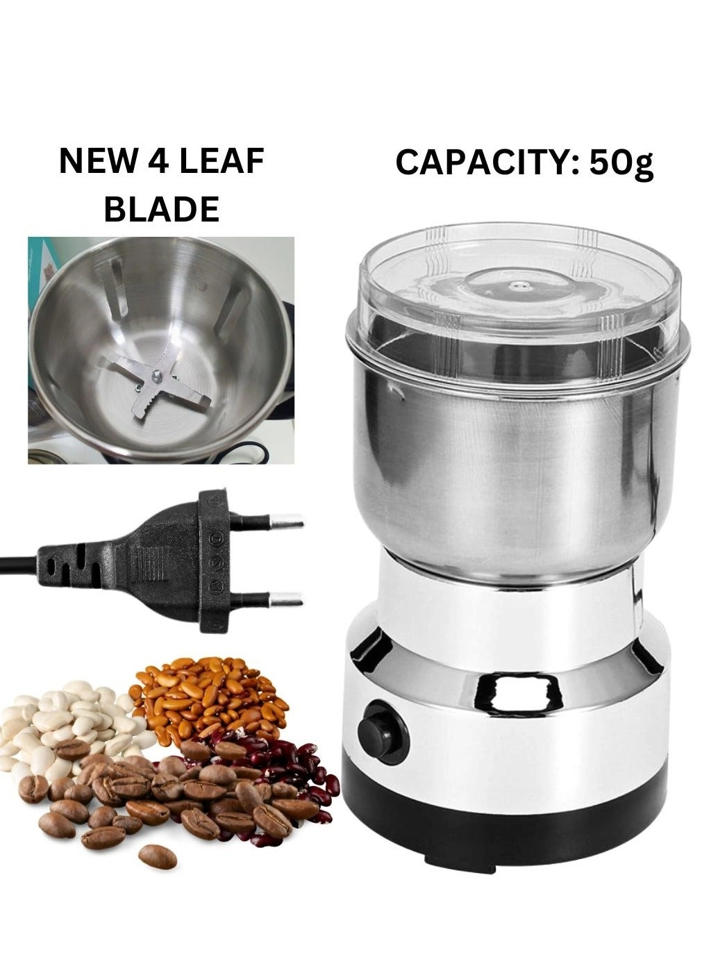 ARTC Electric Coffee And Beans Grinder - 200W 50g