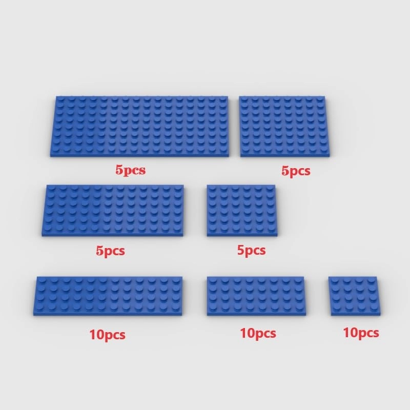 Classic Building Plate Assortment Pack - Plastic 50pcs