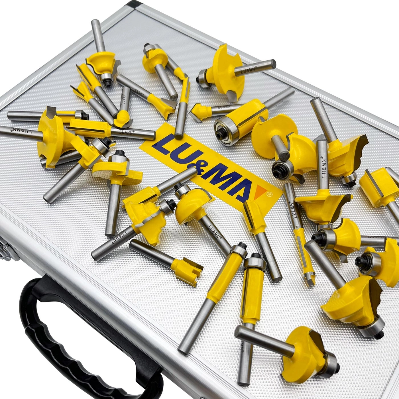 Carbide Tipped Router Bit Set - 1/4" Shank 35 PCS
