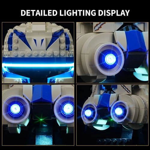 Led Light Kit - for Lego 75349 Helmet Compatible with Lego 76240