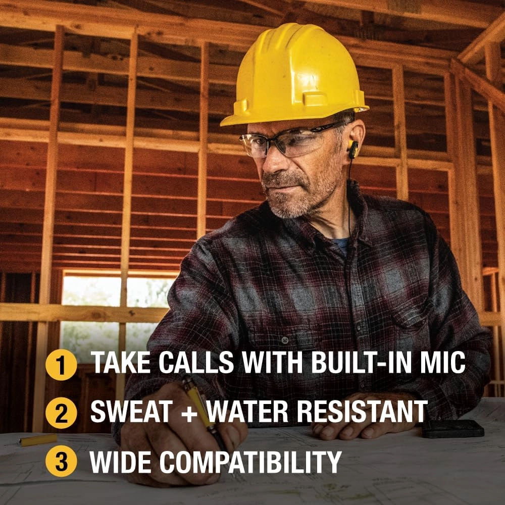 Heavy Duty Jobsite USB C Wired Headphone