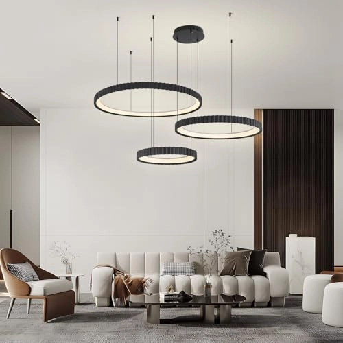 Modern LED Chandelier - 3000K-6000K Dimmable