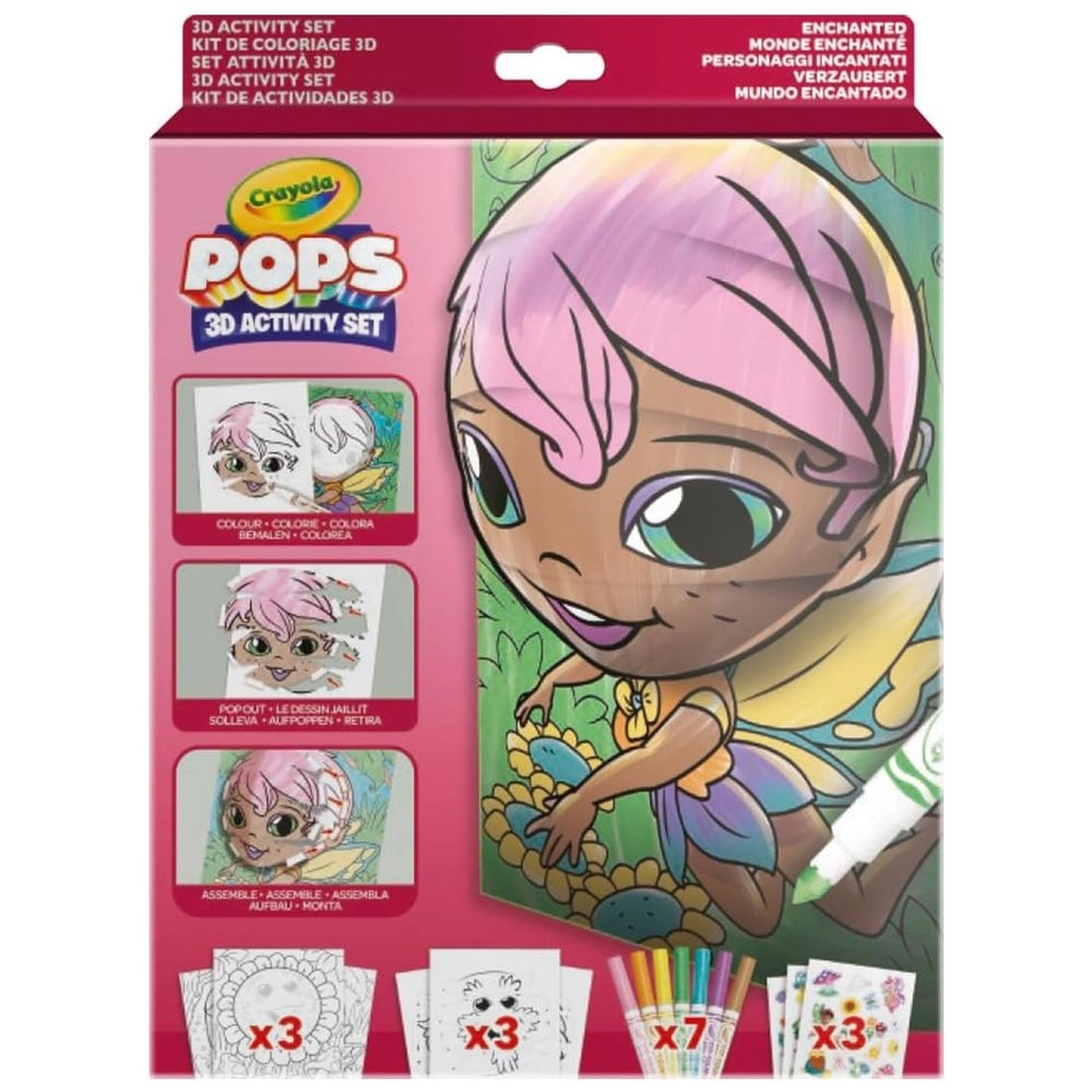 Pops 3D Dinos - 7 washable markers