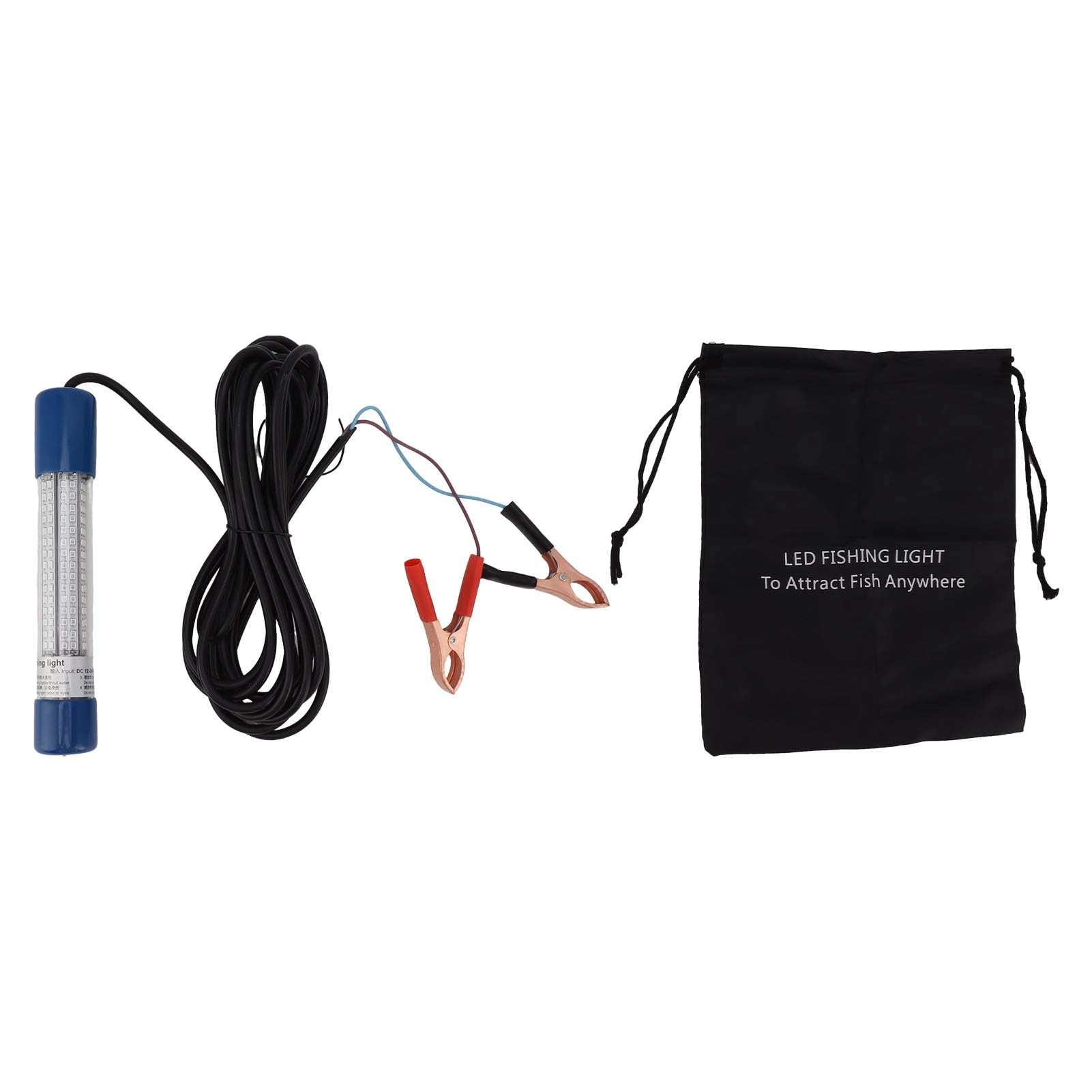 TOPINCN 6000LM Green LED Underwater Fishing Light - 16.4ft