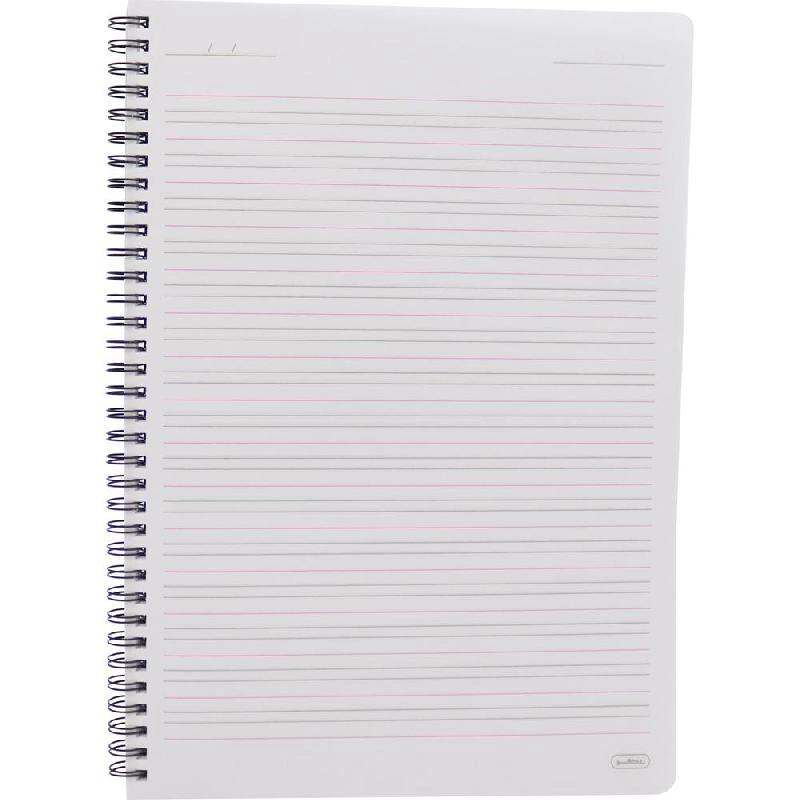 Notebook 19 X 26 cm Spiral - Grid 100 Sheets