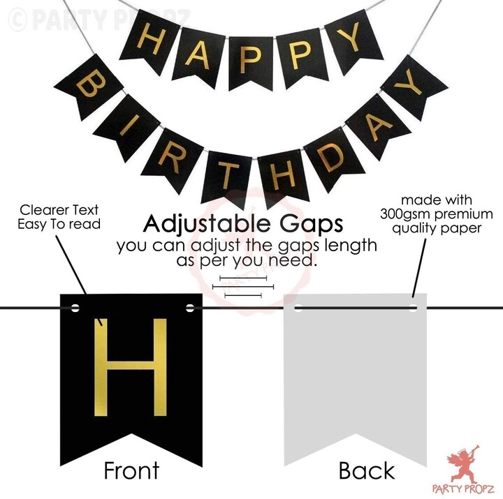 Birthday Banner With Confetti Balloons - 9 piece(s) Birthday