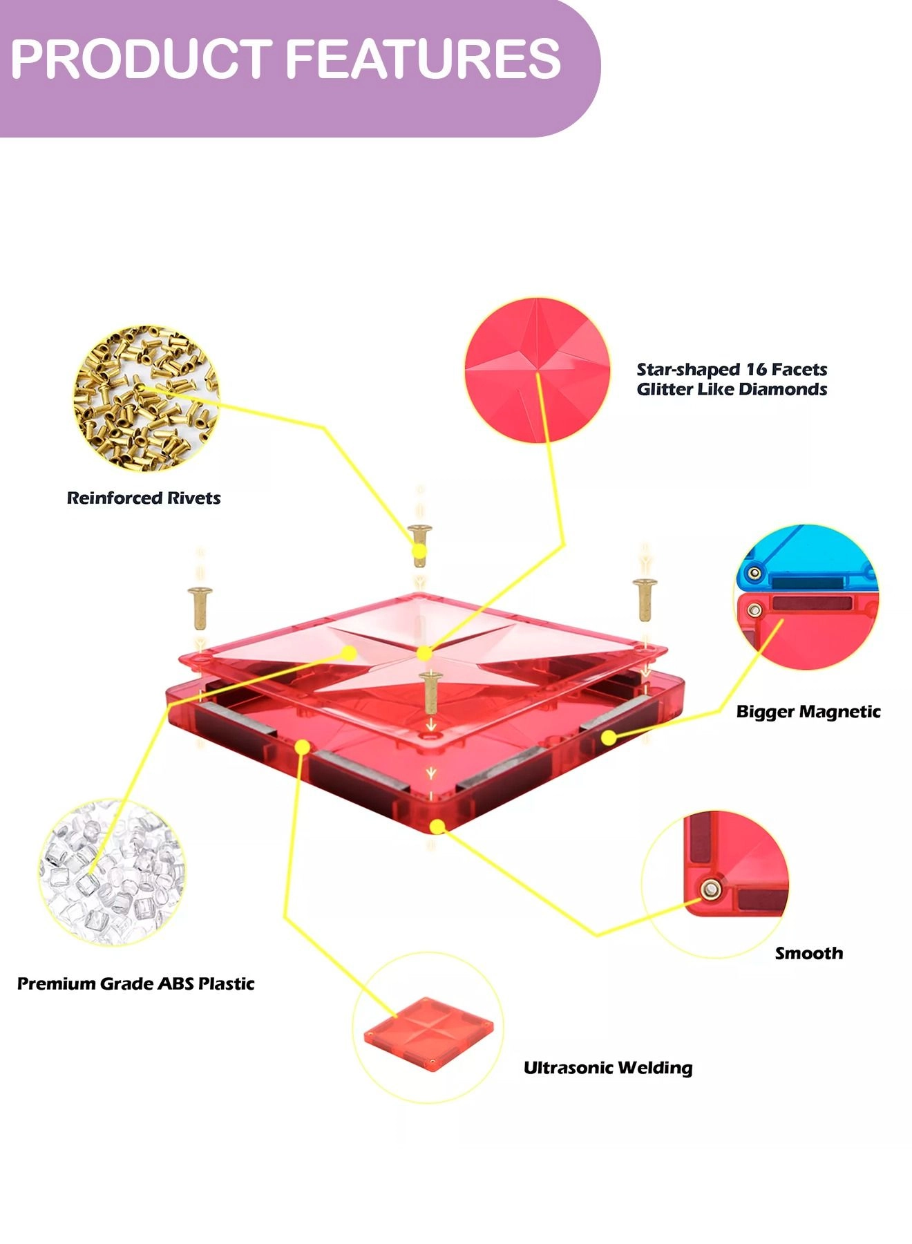 Magnetic Tiles - Construction 29pcs