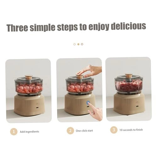 Mini Electric Chopper - 350ml USB Rechargeable