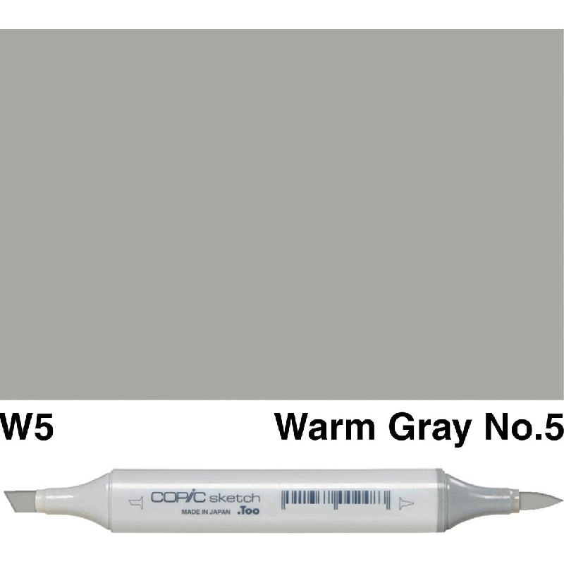 Copic Sketch W-5 - Warm Gray No.5 Twin Tip