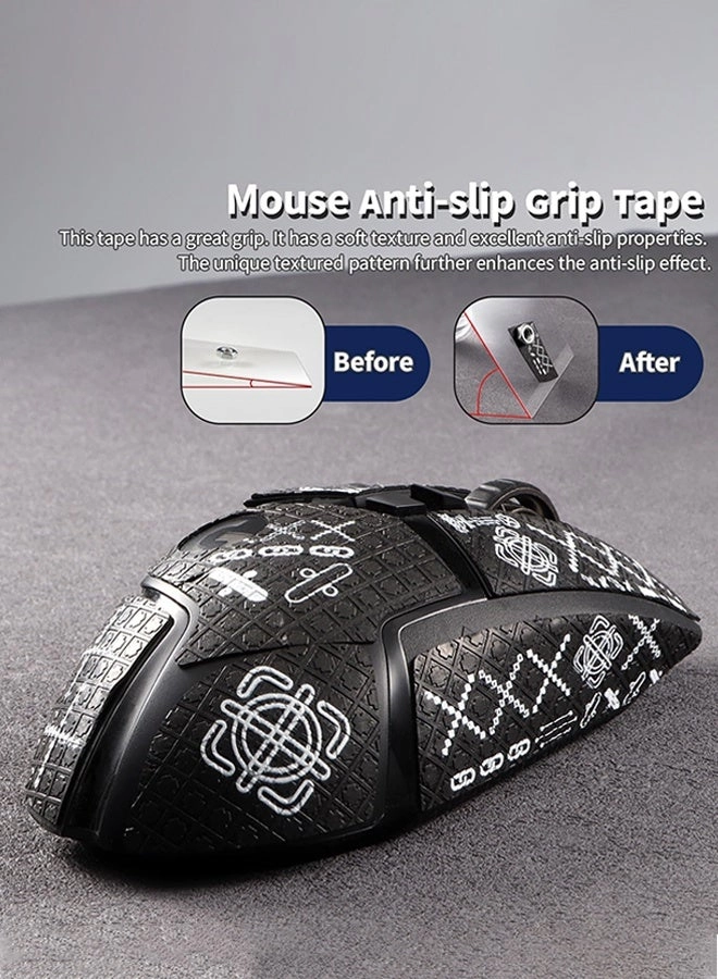 Mouse Grip Tape - Full Coverage Self-Adhesive Pre-Cut for G502 Wired G502 Wireless Bundle