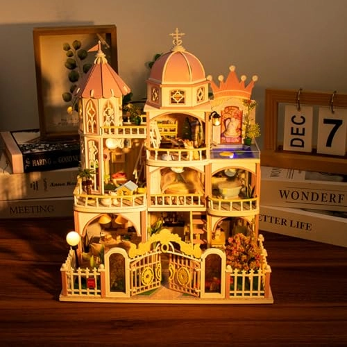 3D Wooden Puzzle Bookshelf Insert - Library of Books 1:24