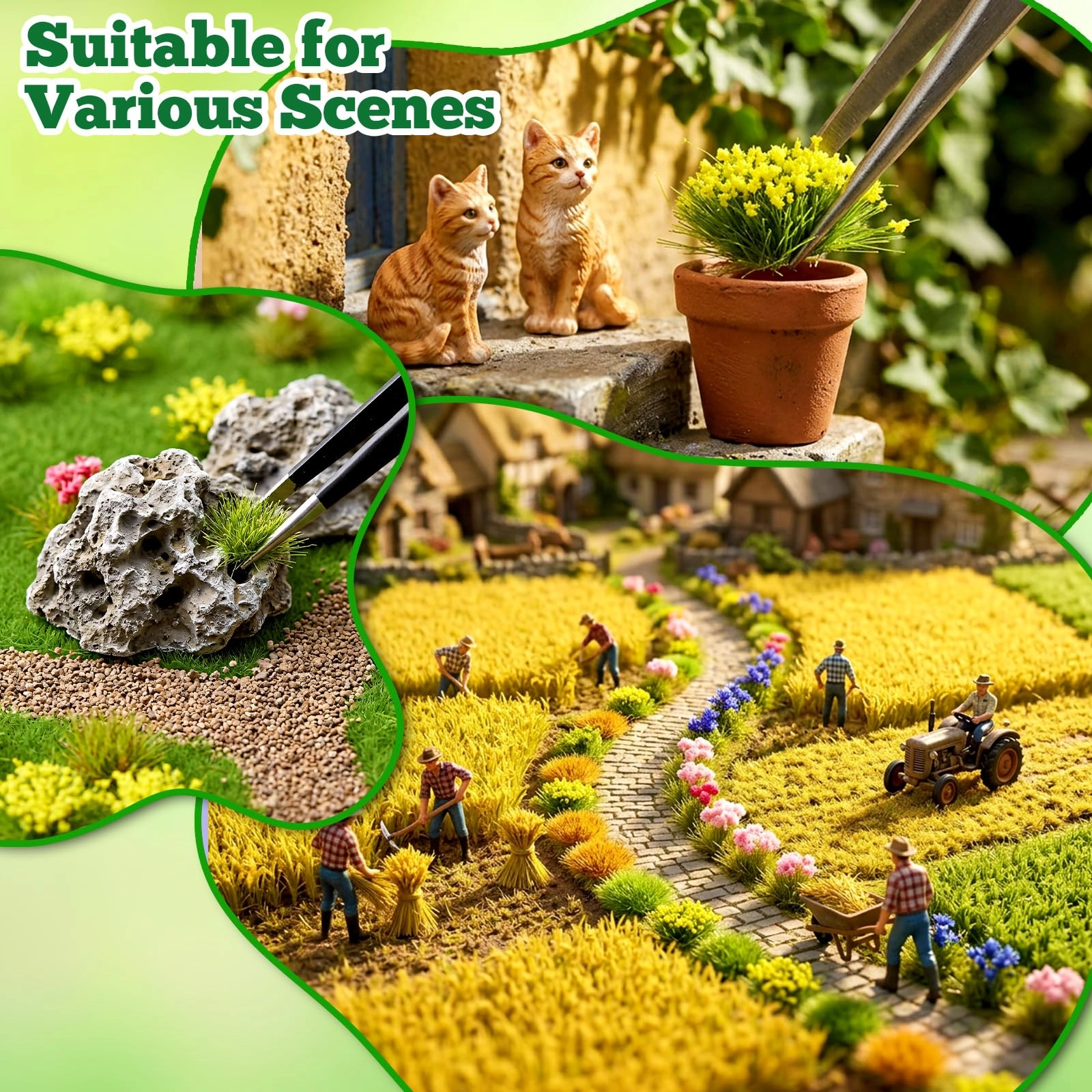 Static Grass Tufts - 175 1:35 1:48 1:72 1:87