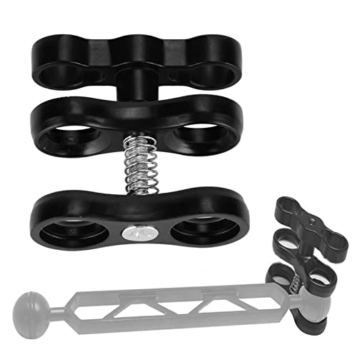 Ball Clamp Diving Light Mount - 2.44 * 2.48in Black 360° rotation
