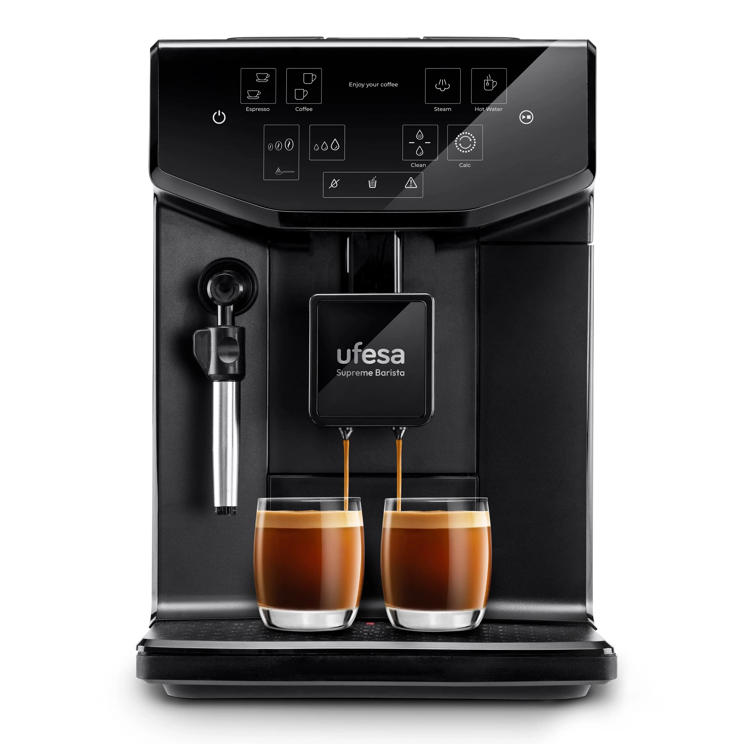 Ufesa Supreme Barista - Built-in grinder Milk Frother Touch Panel