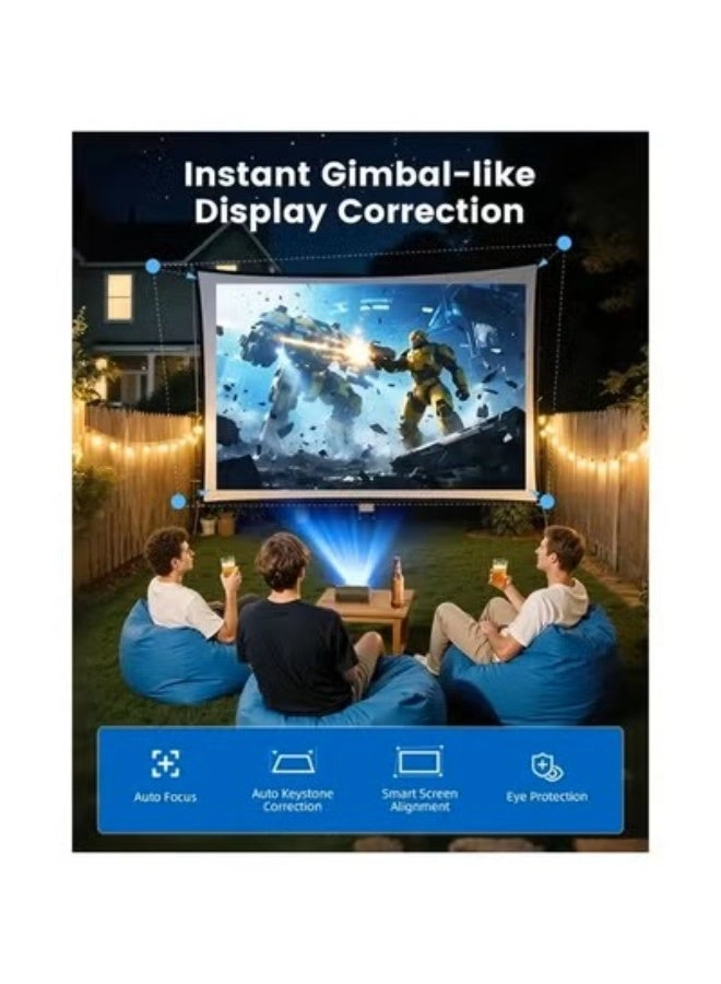 Smart Android Portable Projector 400 ANSI lumens 1080P