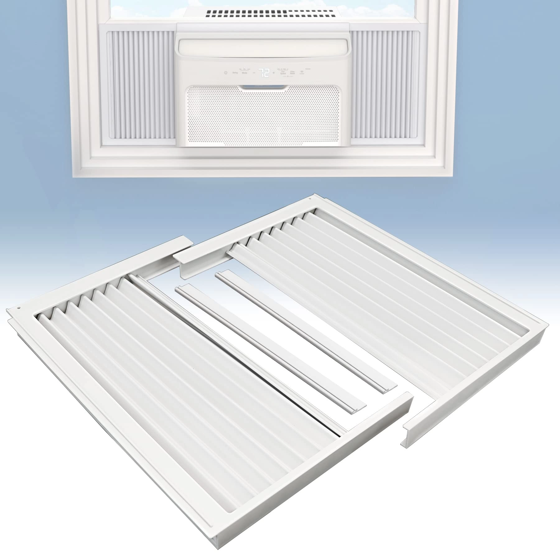 Flamorrow Window Air Conditioner Side Panels - 12,000 BTU