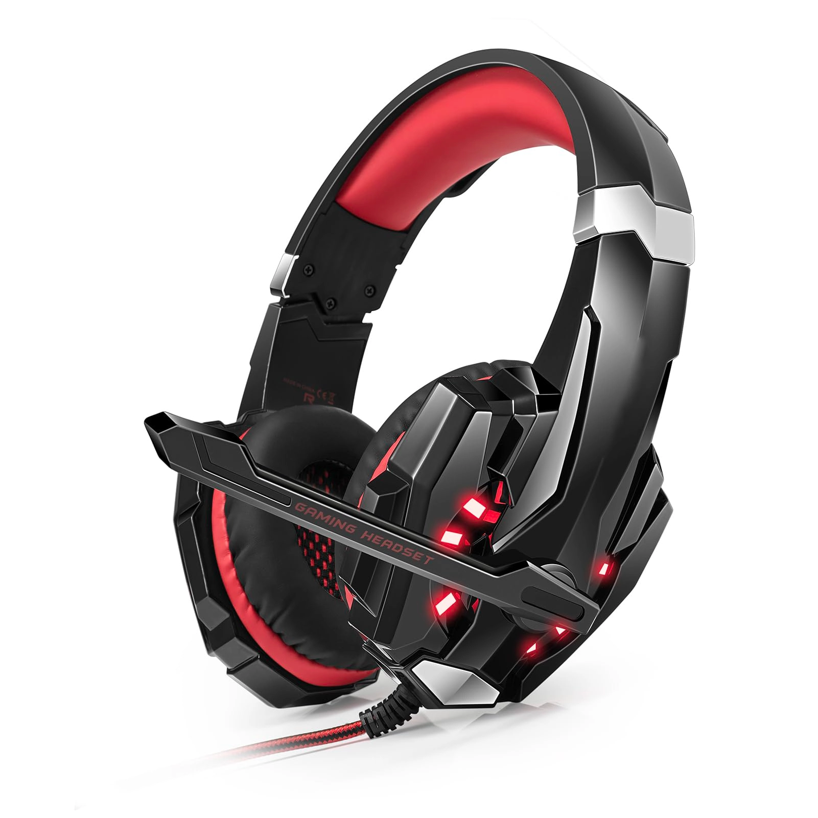 Plyisty Over Ear Gaming Wired Headset