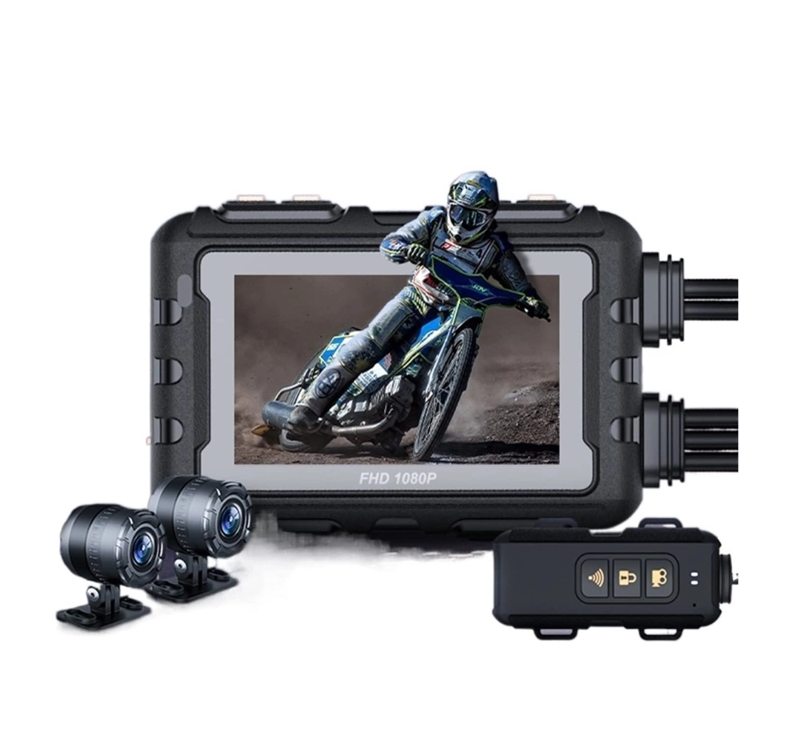 LSDKRH Motorcycle DVR Dash Cam - Full HD 1080P