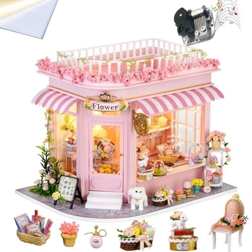 Miniature Wooden Dollhouse Furniture Kit - Creative Room 1:24