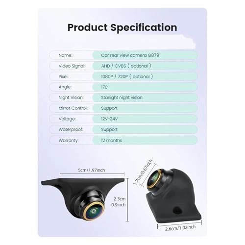 Reverse Camera - Night vision 1080P