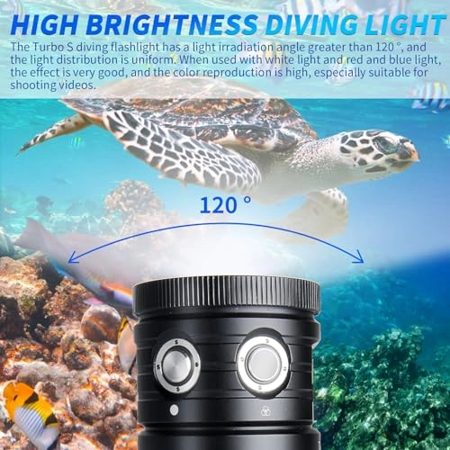 Turbo S Diving Flashlight Rechargeable (10000lm)