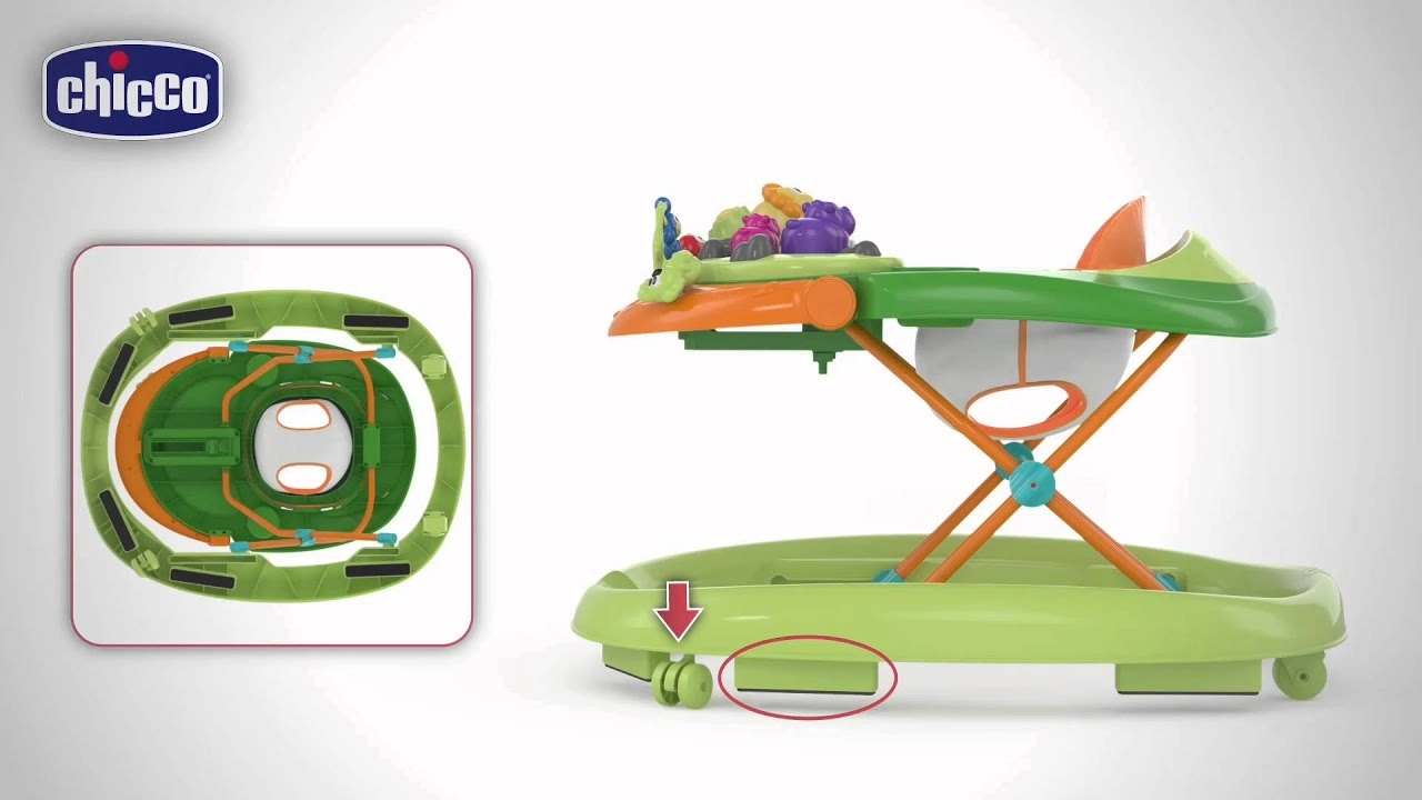 Walky Talky Baby Walker - 6m+ Green Wave