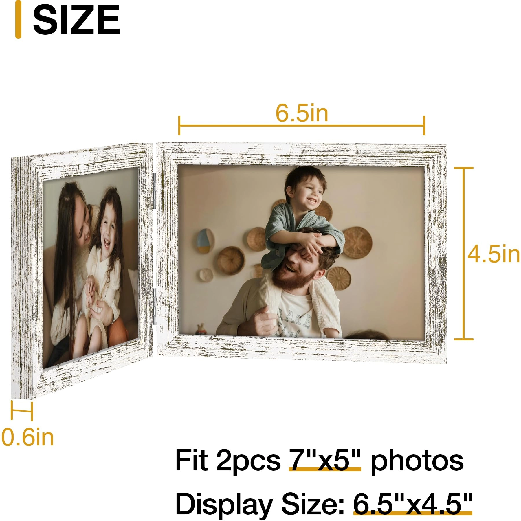 Double Picture Frame - 5x7 2
