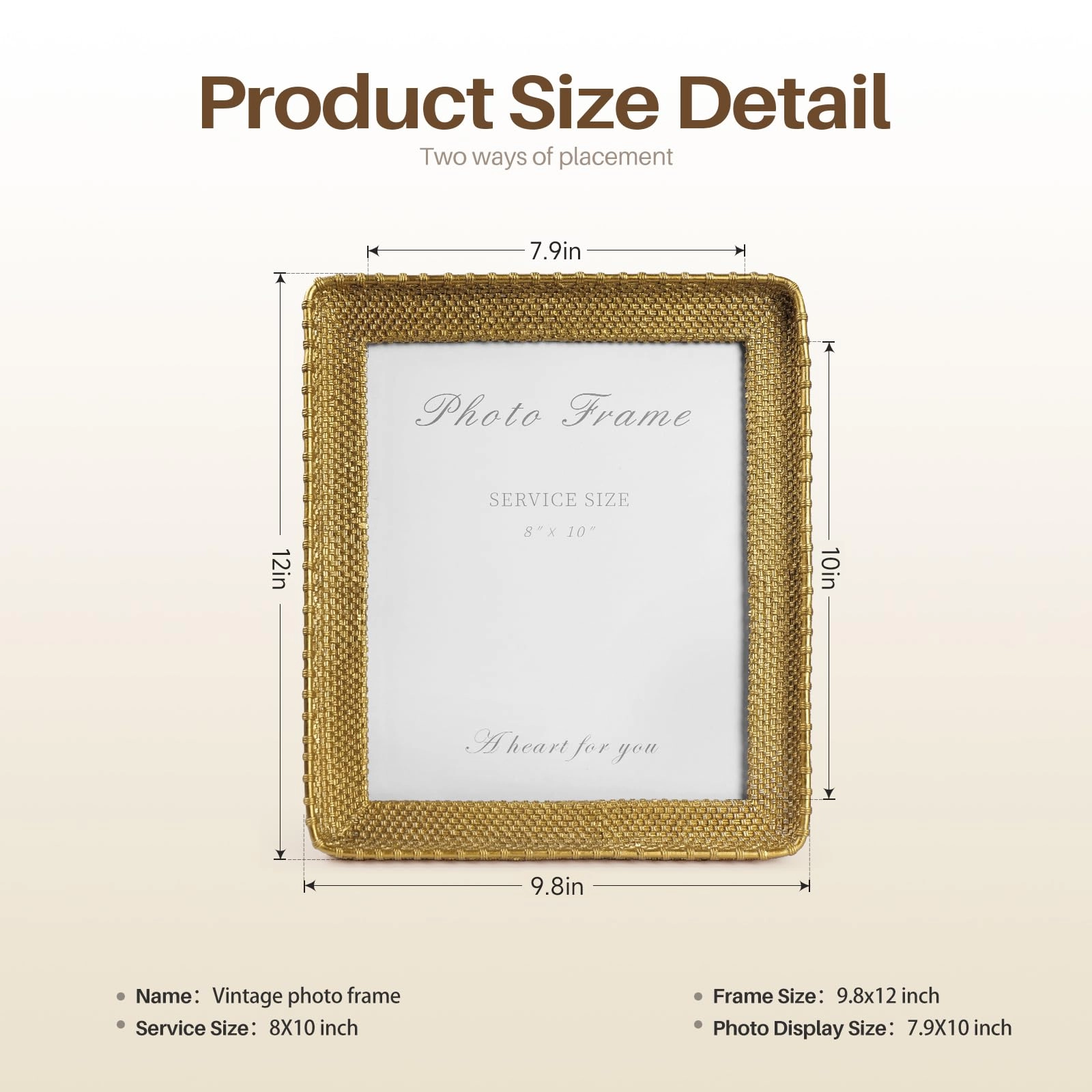 Picture Frame - 8x10 inches