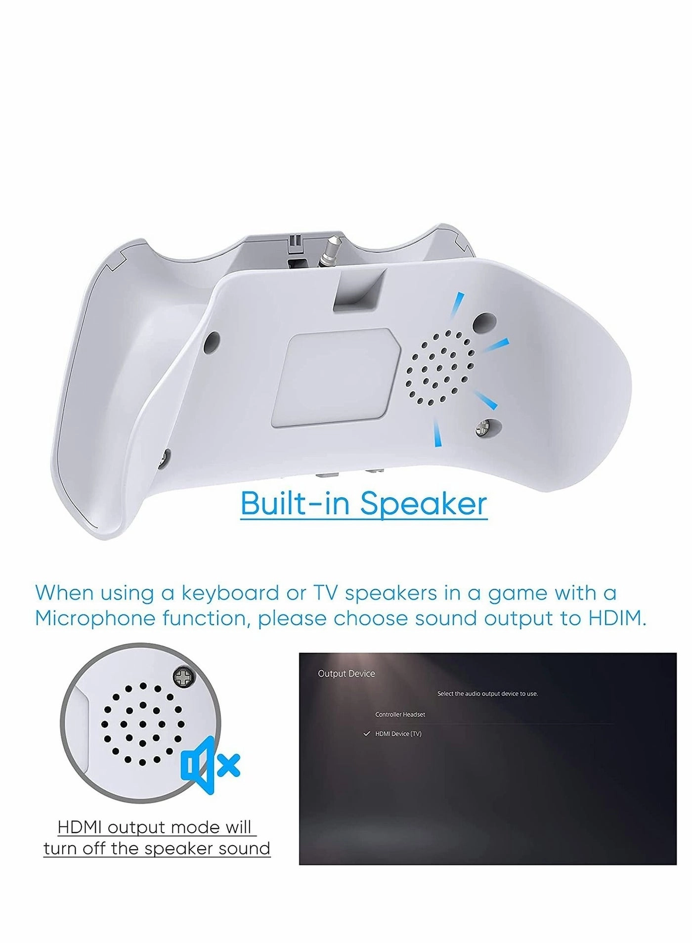 Wireless Keyboard for PS5 Controller - Bluetooth 3.0 PS5