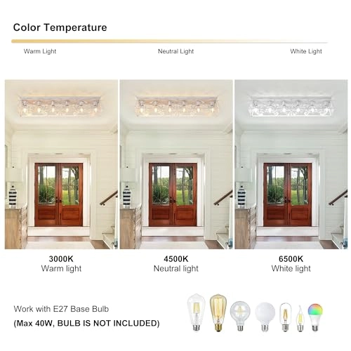 Metal Caged Ceiling Light - Dimmable