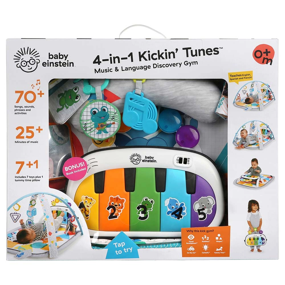 4-in-1 Kickin’ Tunes Musical Meadow Music & Language Discovery Gym - 0 months