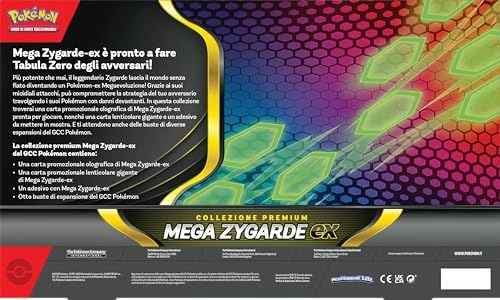 Mega Zygarde-ex Premium Collection - Italian edition one promotional card eight expansion packs
