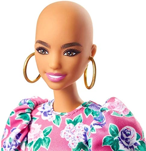 Barbie Fashionistas Doll 150 - No Hair Look Floral Dress Ages 3+