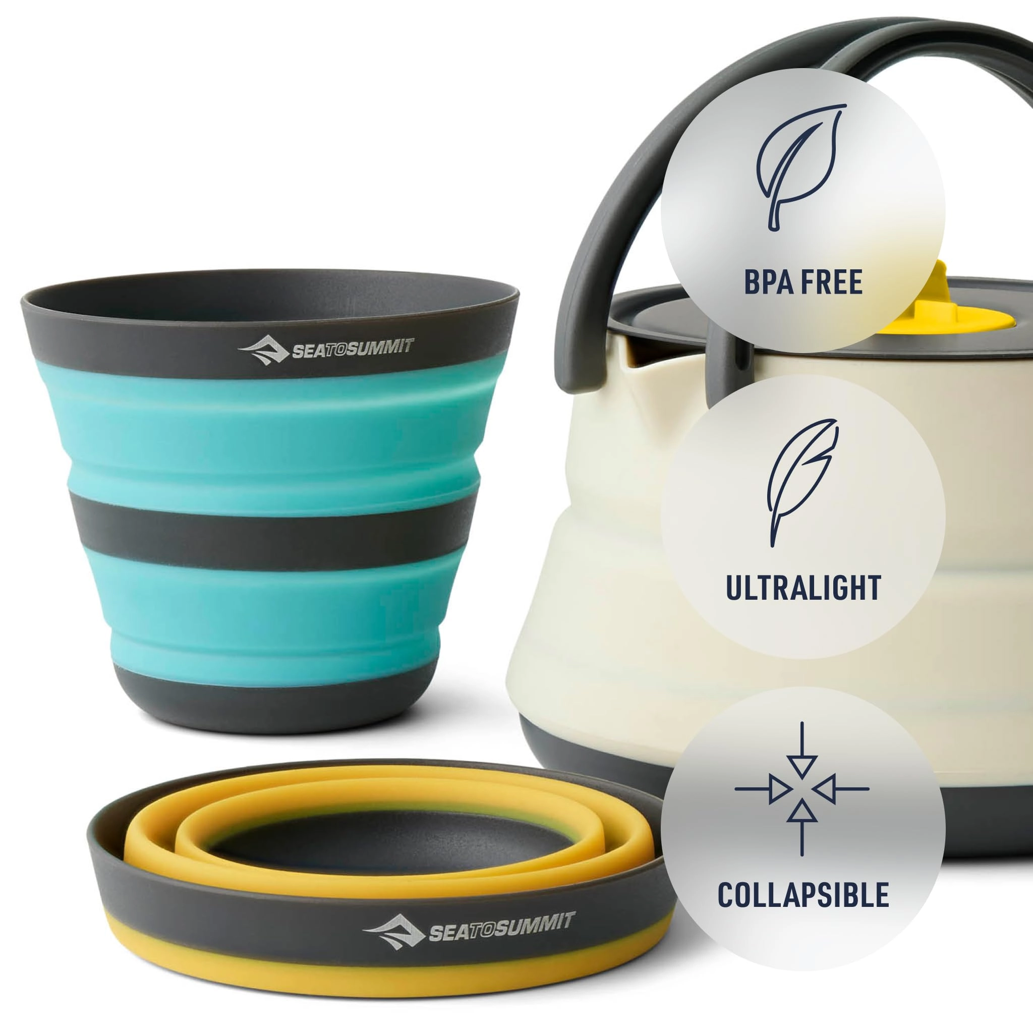 Frontier Ultralight Collapsible Kettle Cook Set - 3 1.3 liter