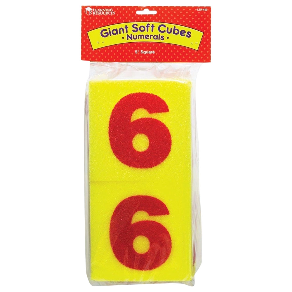 Learning Resources Giant Soft Numeral Cubes - 3 years+ 2 pieces