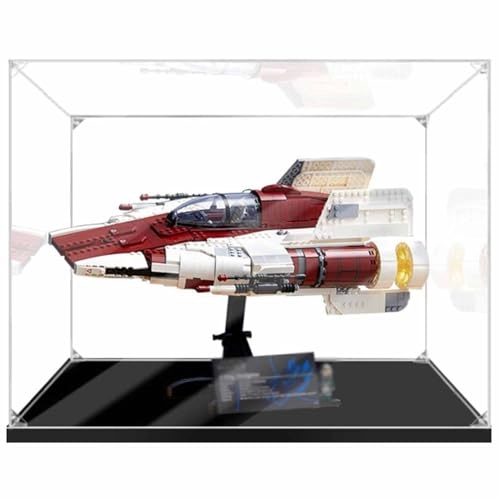 Acrylic Display Case Compatible with Lego 75275 A-Wing Starfighter - 50 x 30 x 35 cm Dustproof