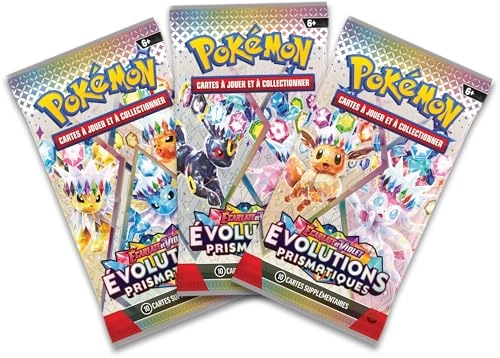 Phyllali Promo Card - 1 Glossy French + Prismatic Evolutions Booster - 3pcs