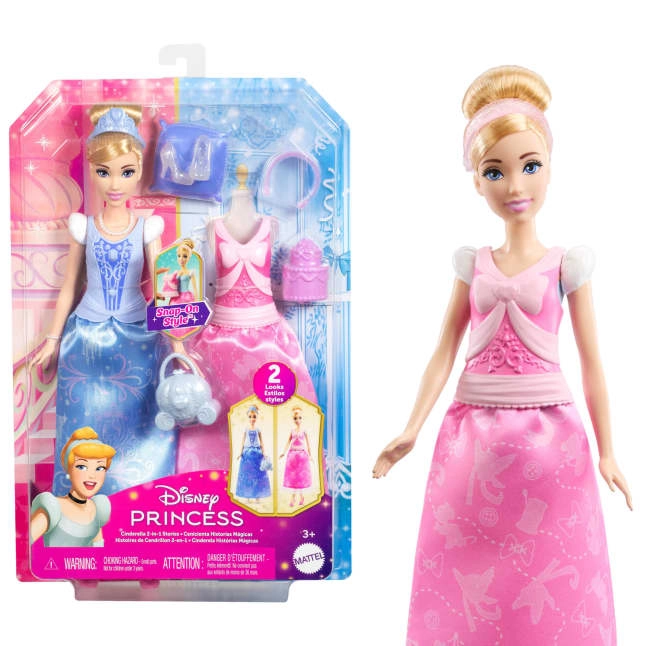 Cinderella Fashion Doll - 2 Looks Accessories 2-in-1 Stories