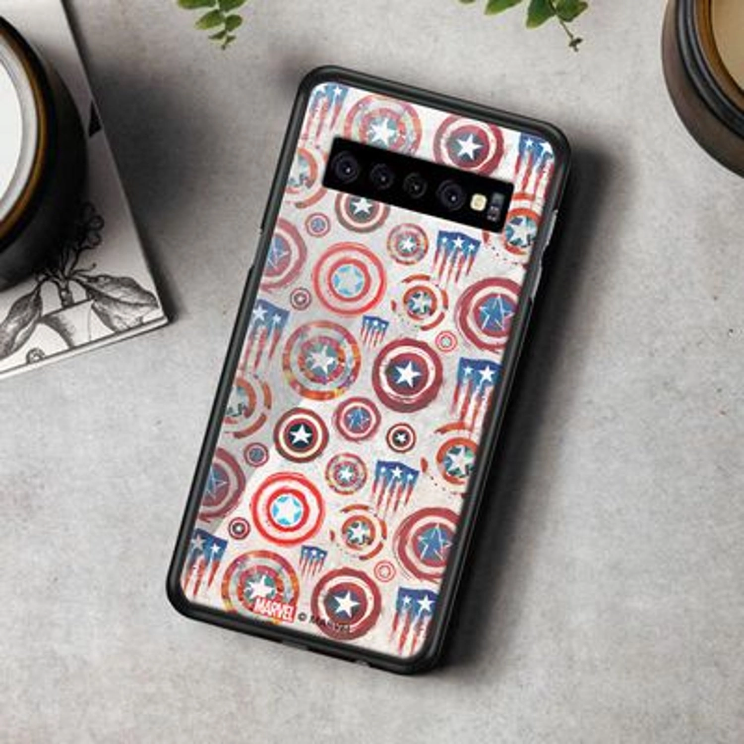 Captain's Shield Back Case for Galaxy S10