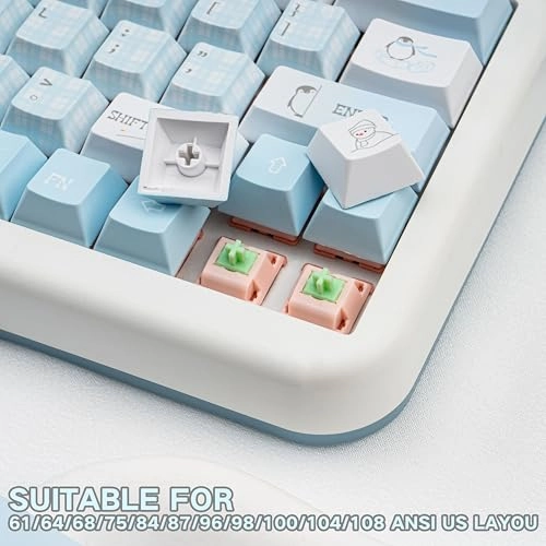 PBT Keycaps - ANSI US layout ISO UK layout Keycap Puller