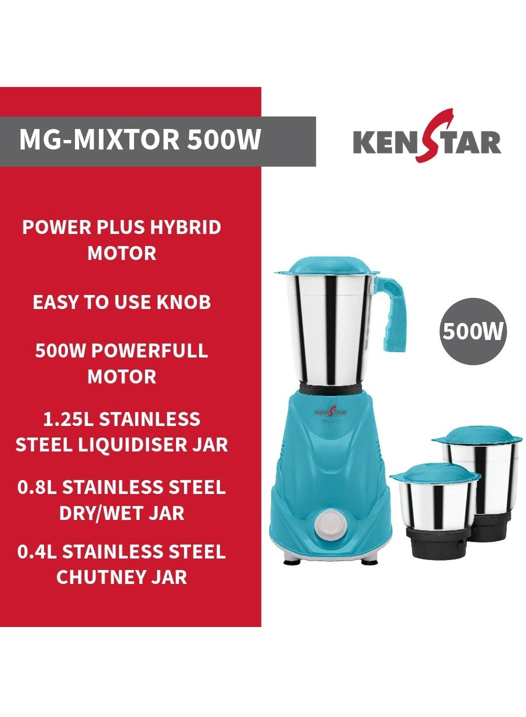 MIXTOR 4J - 1.25L 500W
