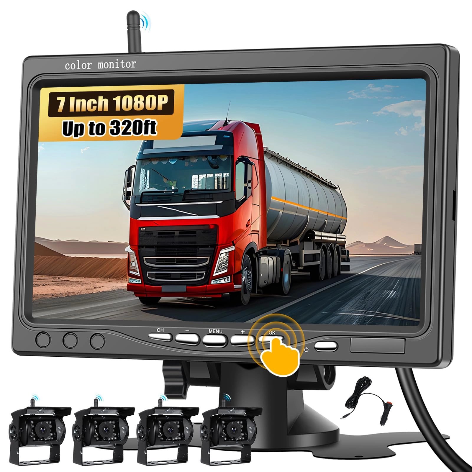 CAMECHO Wireless Reversing Camera - Night Vision 1080P