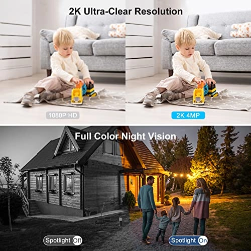 Magnetic Security Cameras 2K